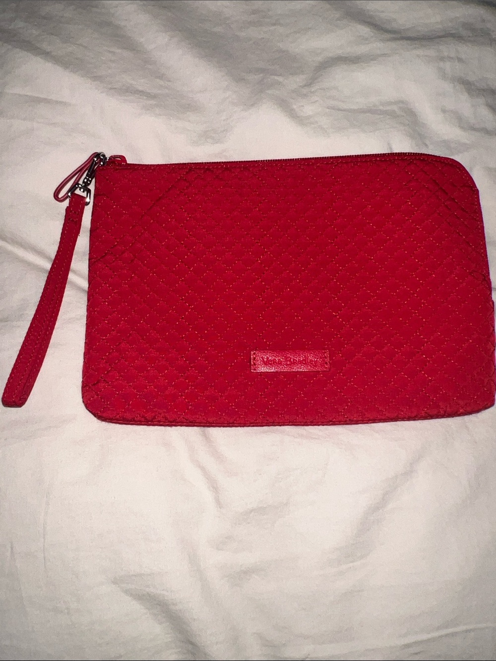 Vera Bradley Crimson Quilted Wristlet Clutch